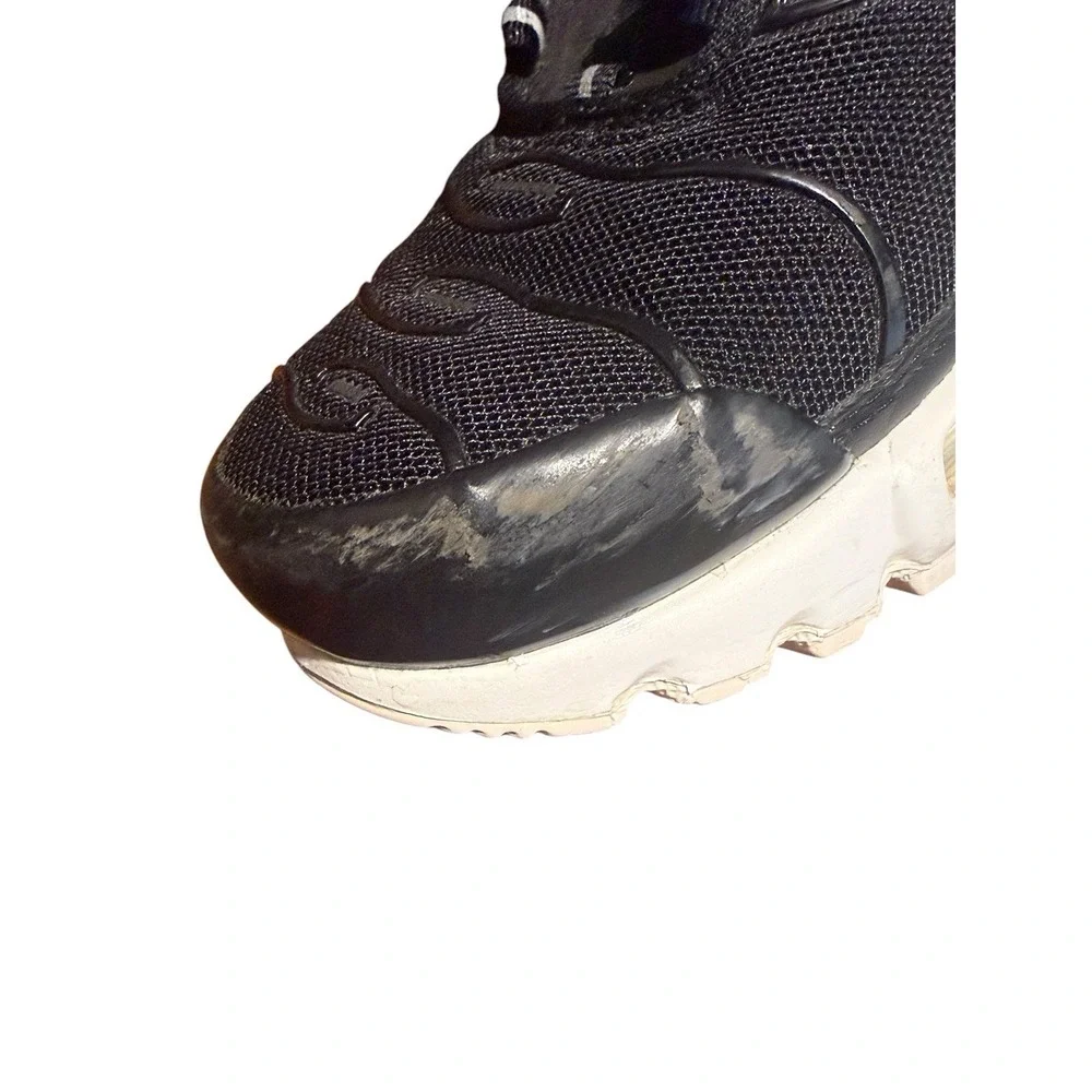 Nike Air Max Plus Y2K Urban Streetwear‎ Trendy Black Size 7 Athletic *No Laces*